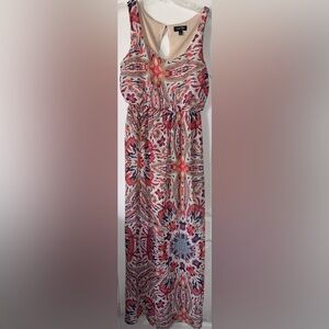 Love Reign Multicolor Print Maxi Dress Size Small